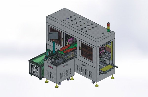 鐵框料籃式自動上料機